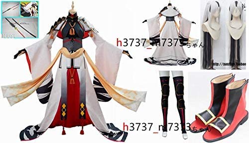 Amazon.co.jp: Fate/Grand Order 長尾景虎 コスプレ 衣装+靴+ウィッグ